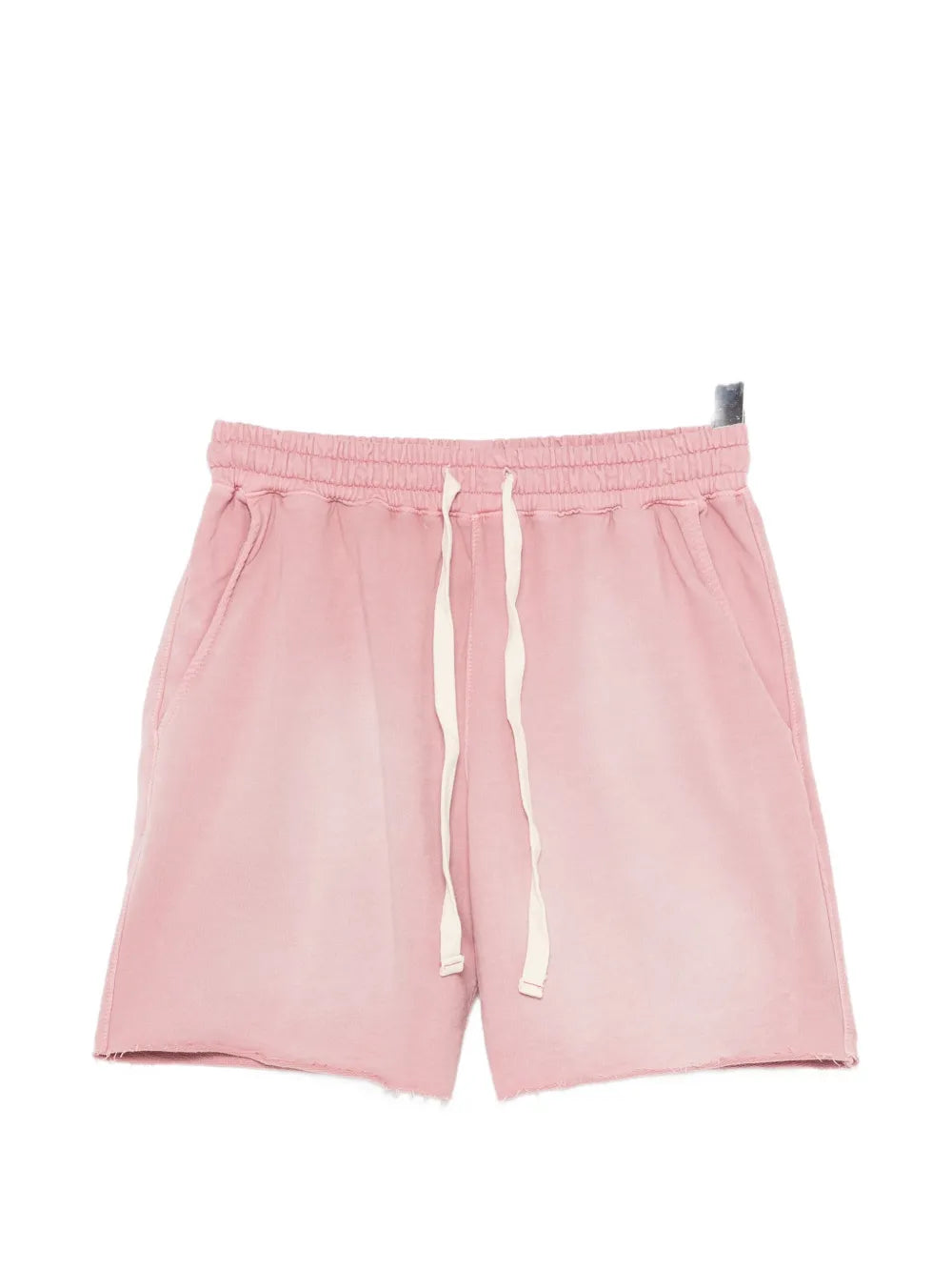 drawstring raw-cut shorts