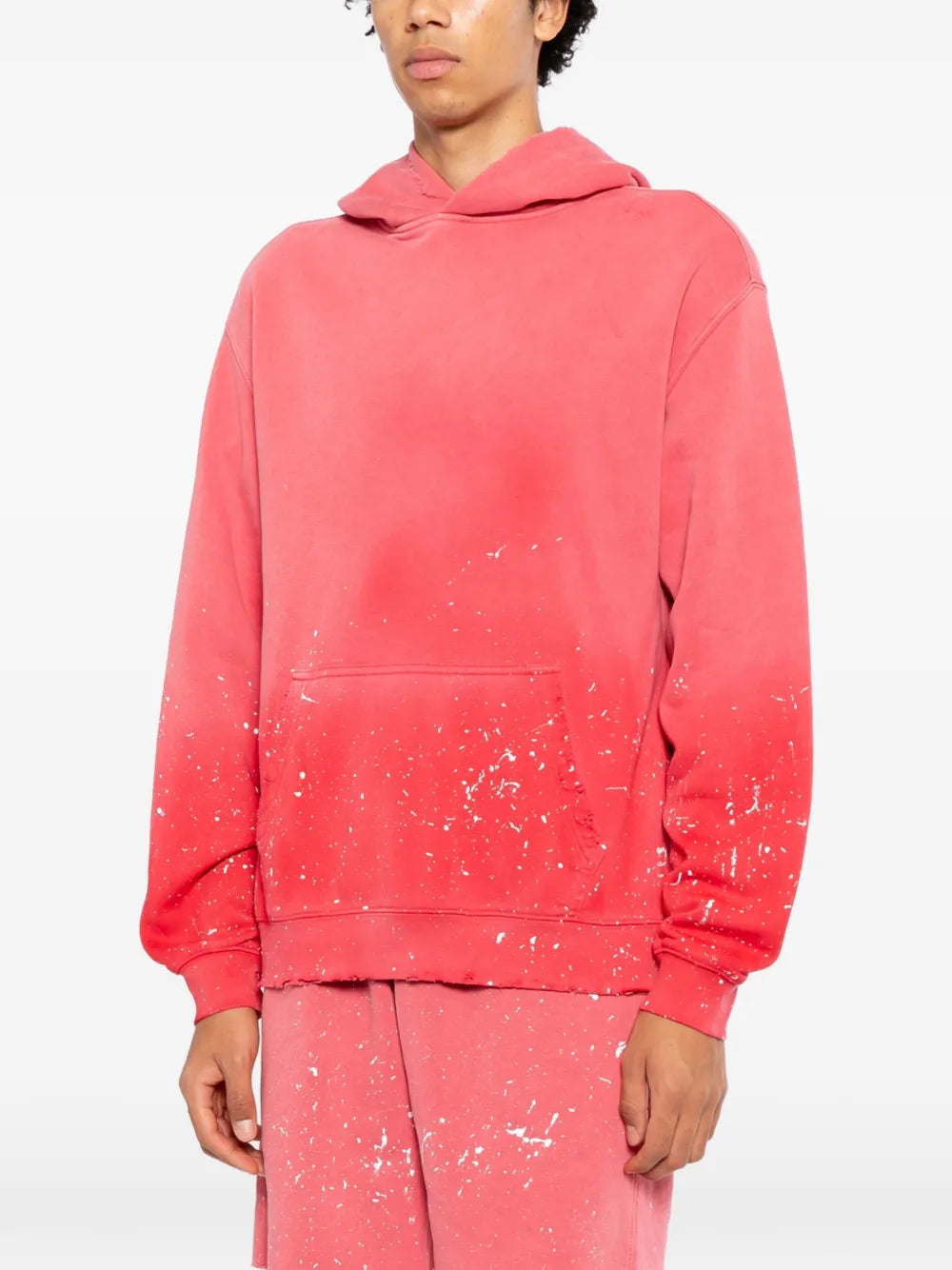 paint-splatter-effect hoodie