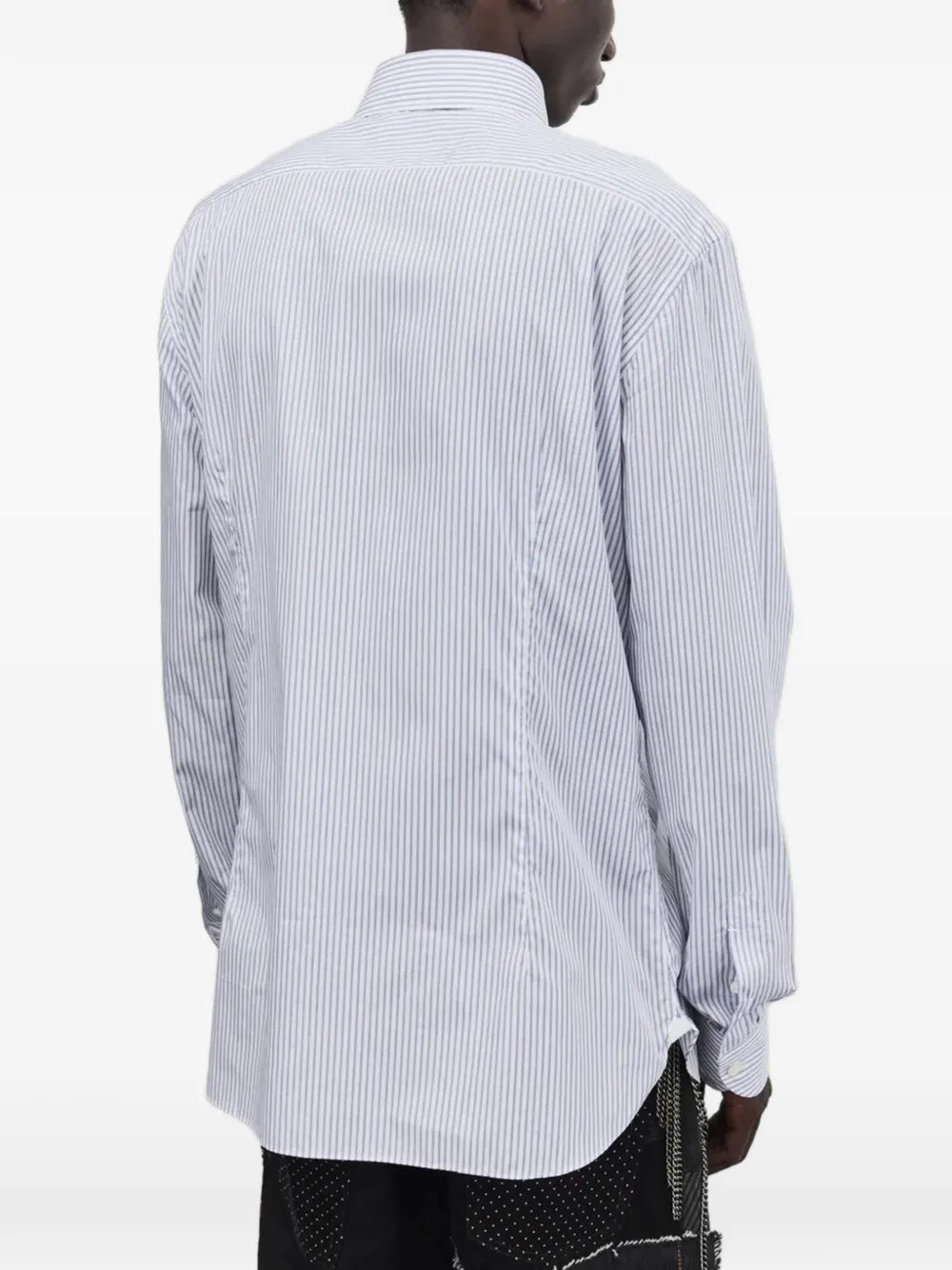 stripe dlong-sleeved shirt