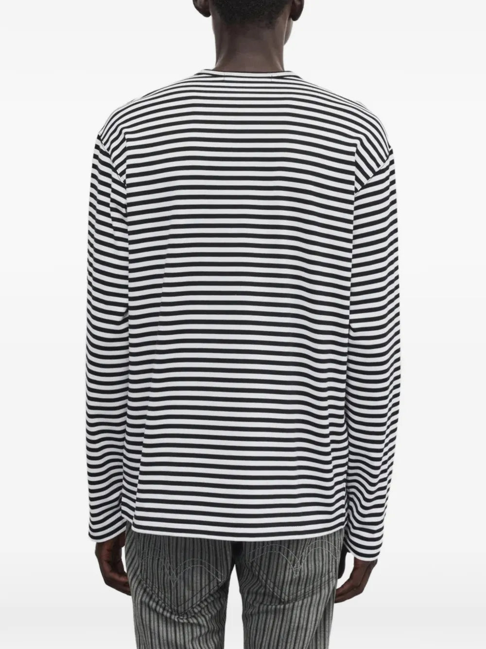 striped long-sleeved T-shirt
