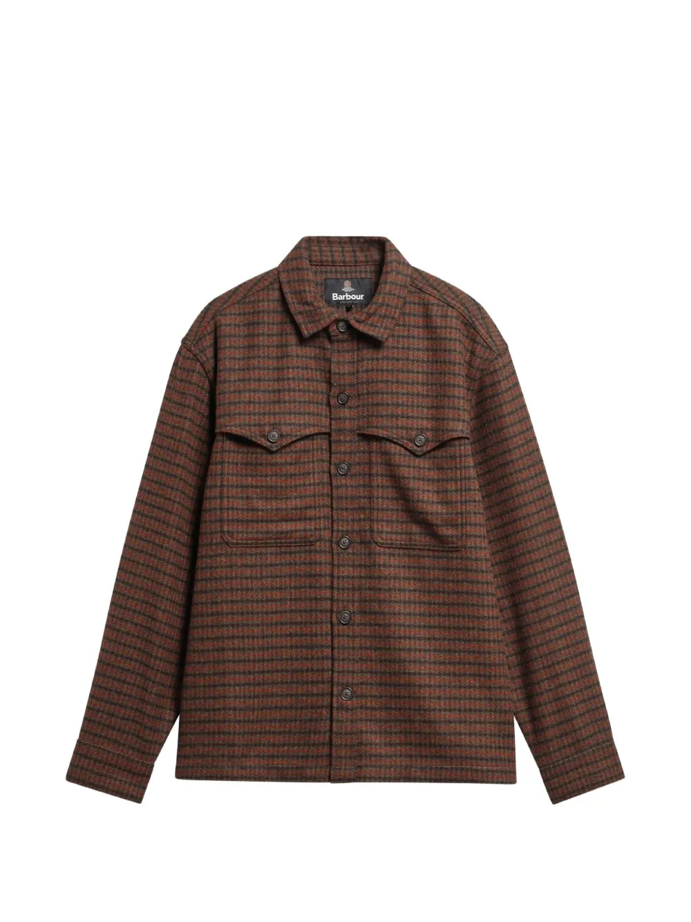 Hatfield check-pattern button-down shirt