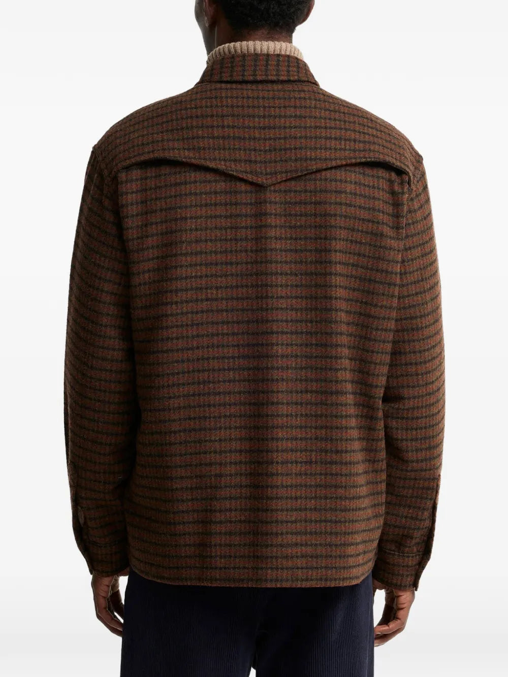 Hatfield check-pattern button-down shirt