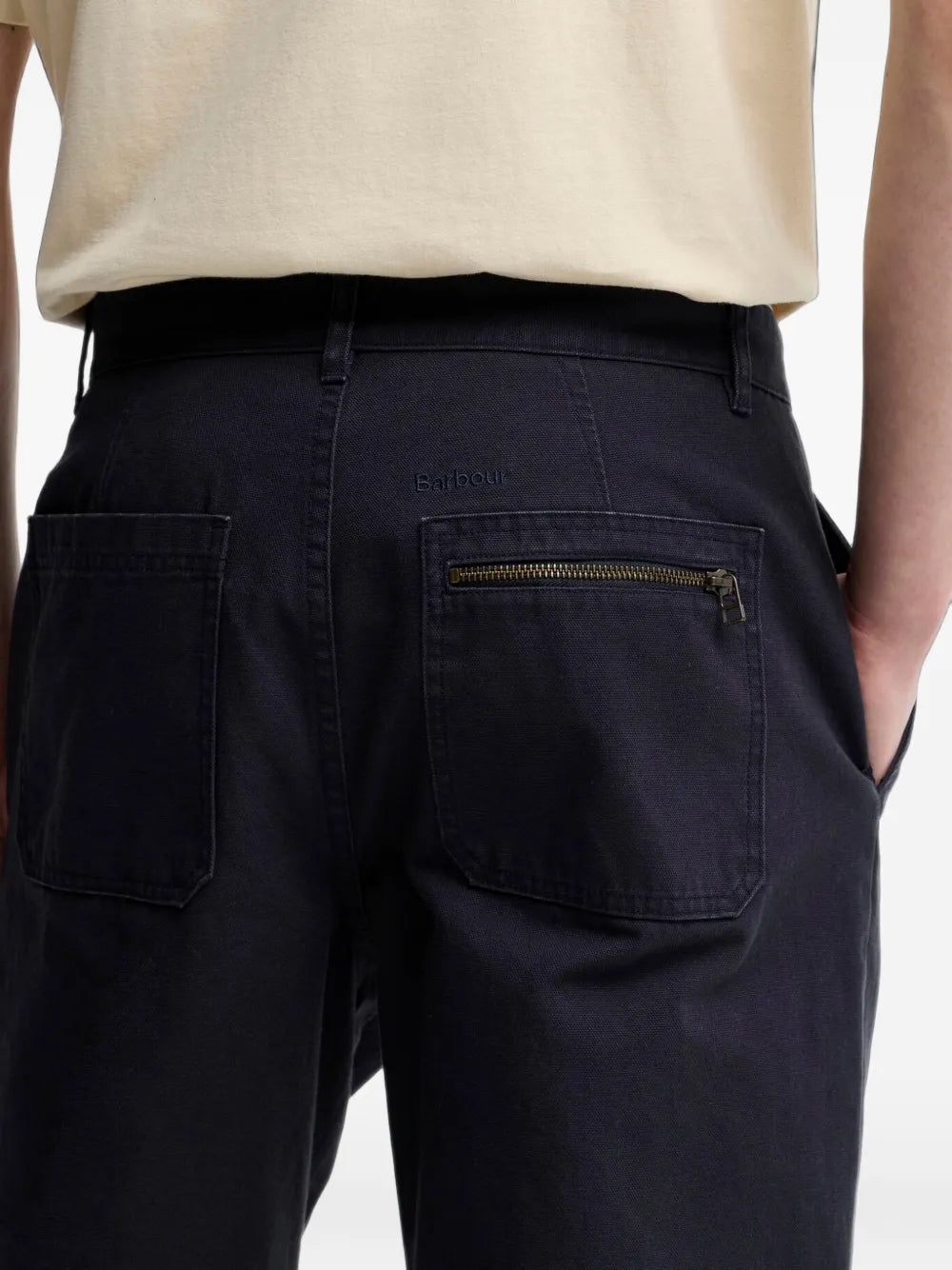 Ursula zip-pocket patch-pocket trousers