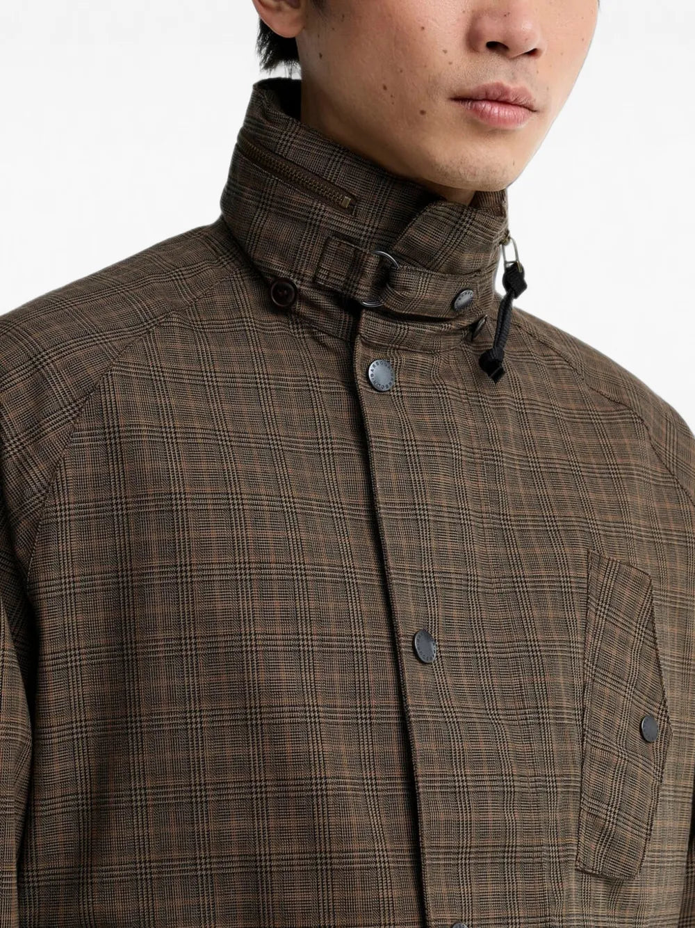 Transport Ursula check-pattern hooded jacket