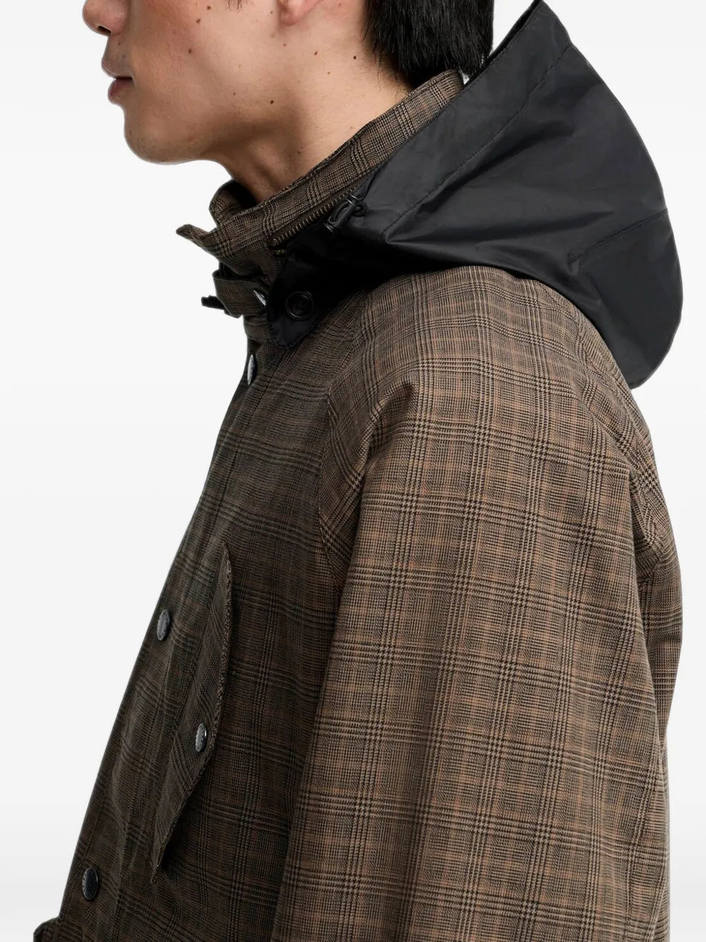 Transport Ursula check-pattern hooded jacket