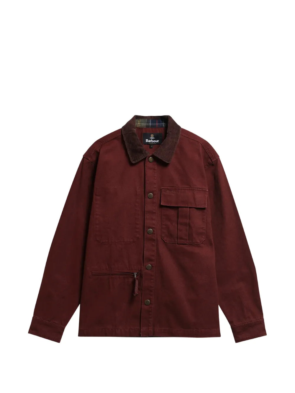 Ursula corduroy-collar overshirt
