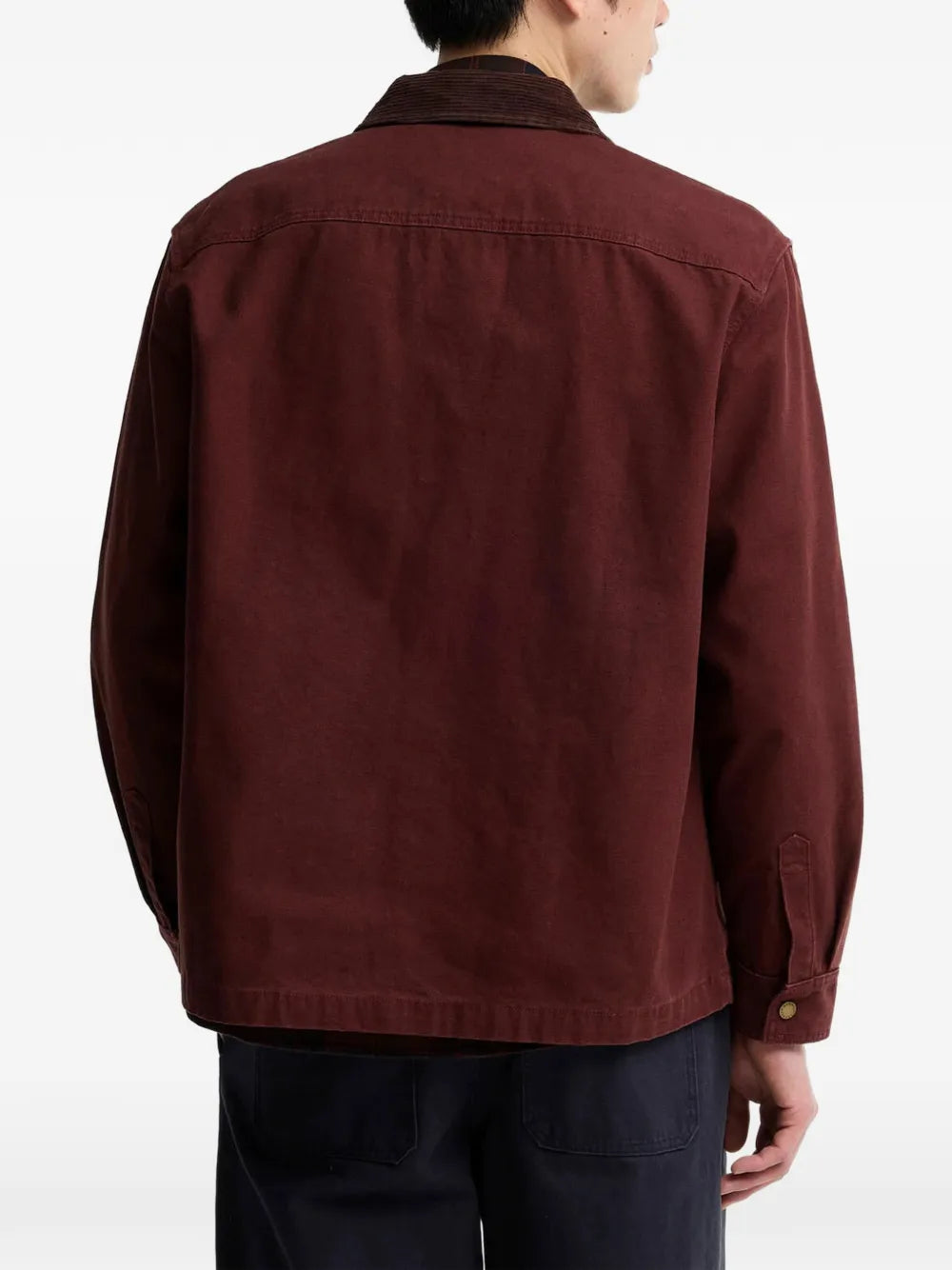 Ursula corduroy-collar overshirt