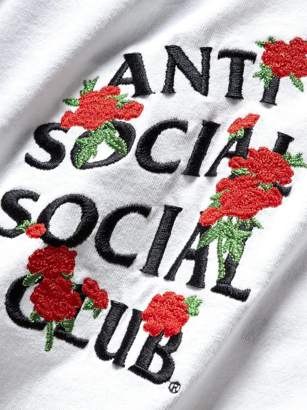 embroidered Rose Kkotch T-shirt