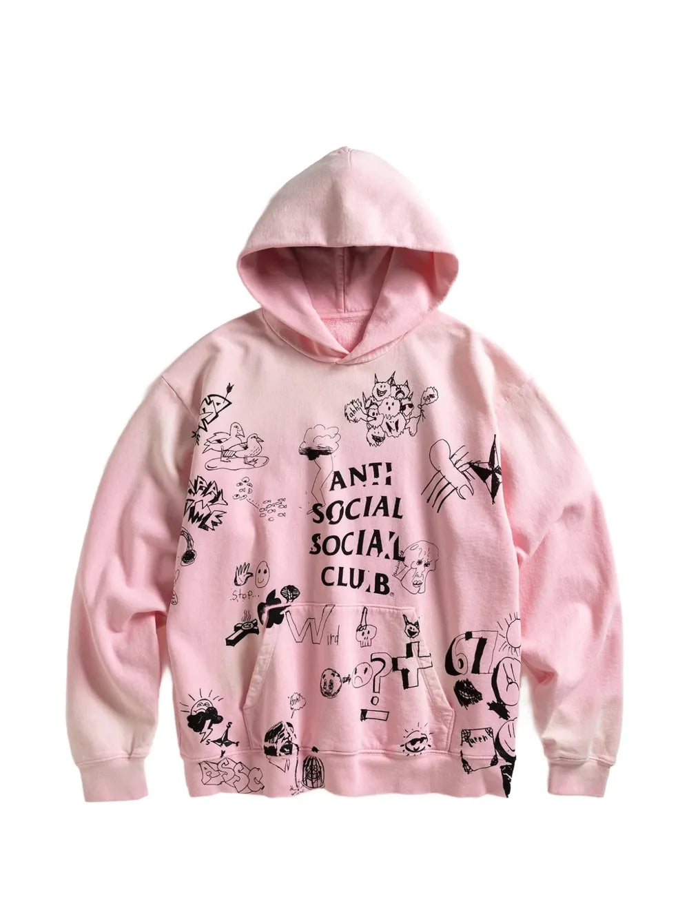 illustrated-print hoodie