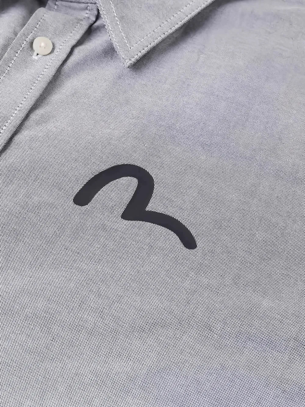 Seagull-print cotton shirt