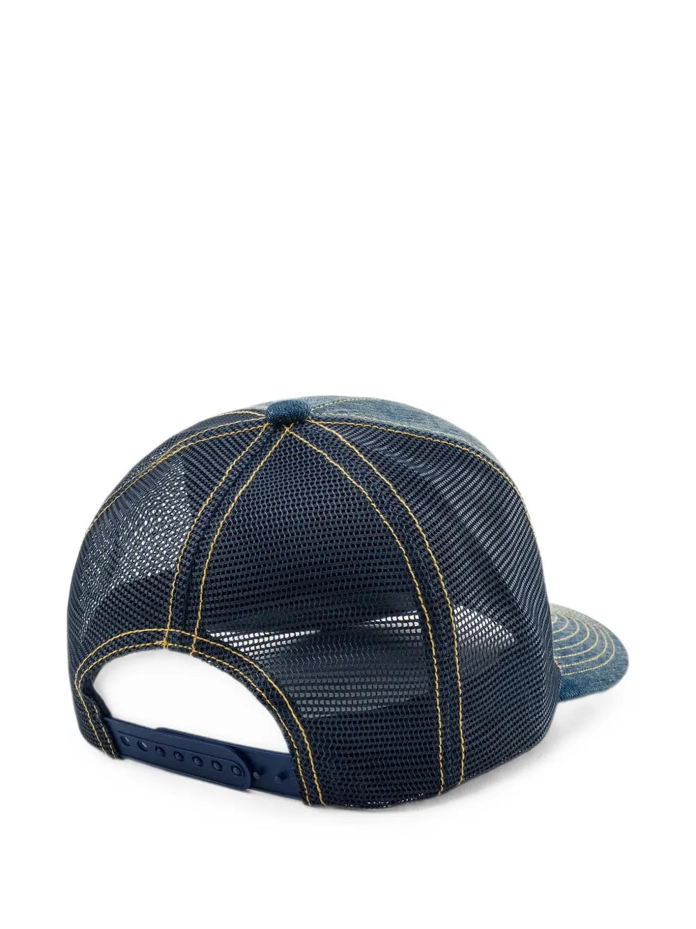 Seagull-print patch-pocket cap