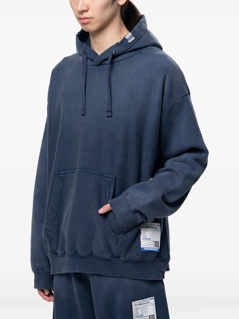 sun-faded like distressed hoodie