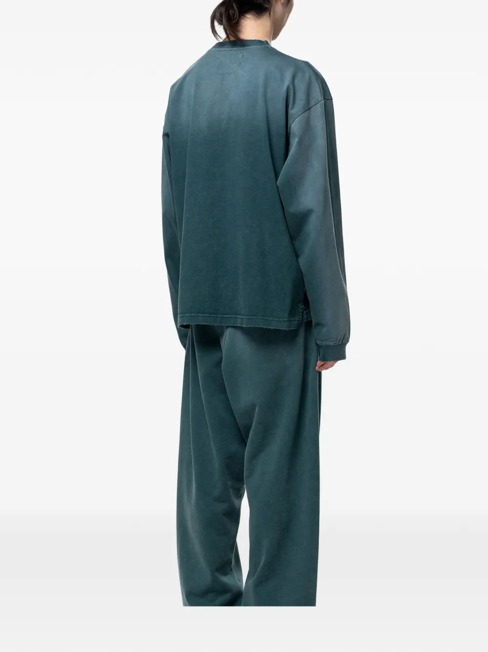 sun-faded like distressed long-sleeve T-shirt