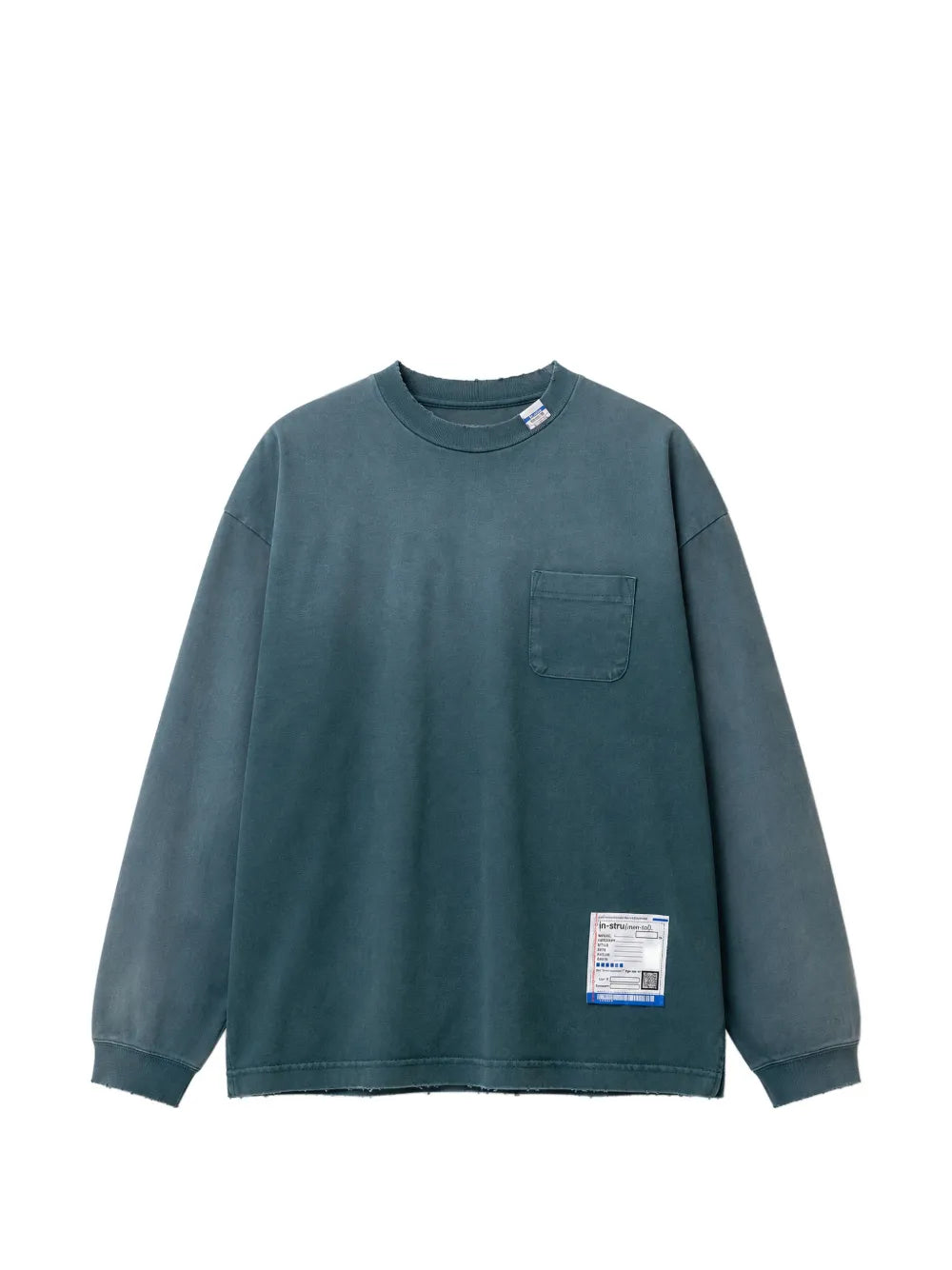 sun-faded like distressed long-sleeve T-shirt