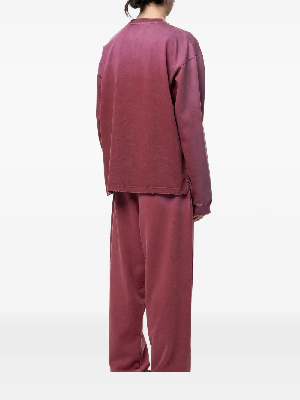 sun-faded like distressed long-sleeve T-shirt