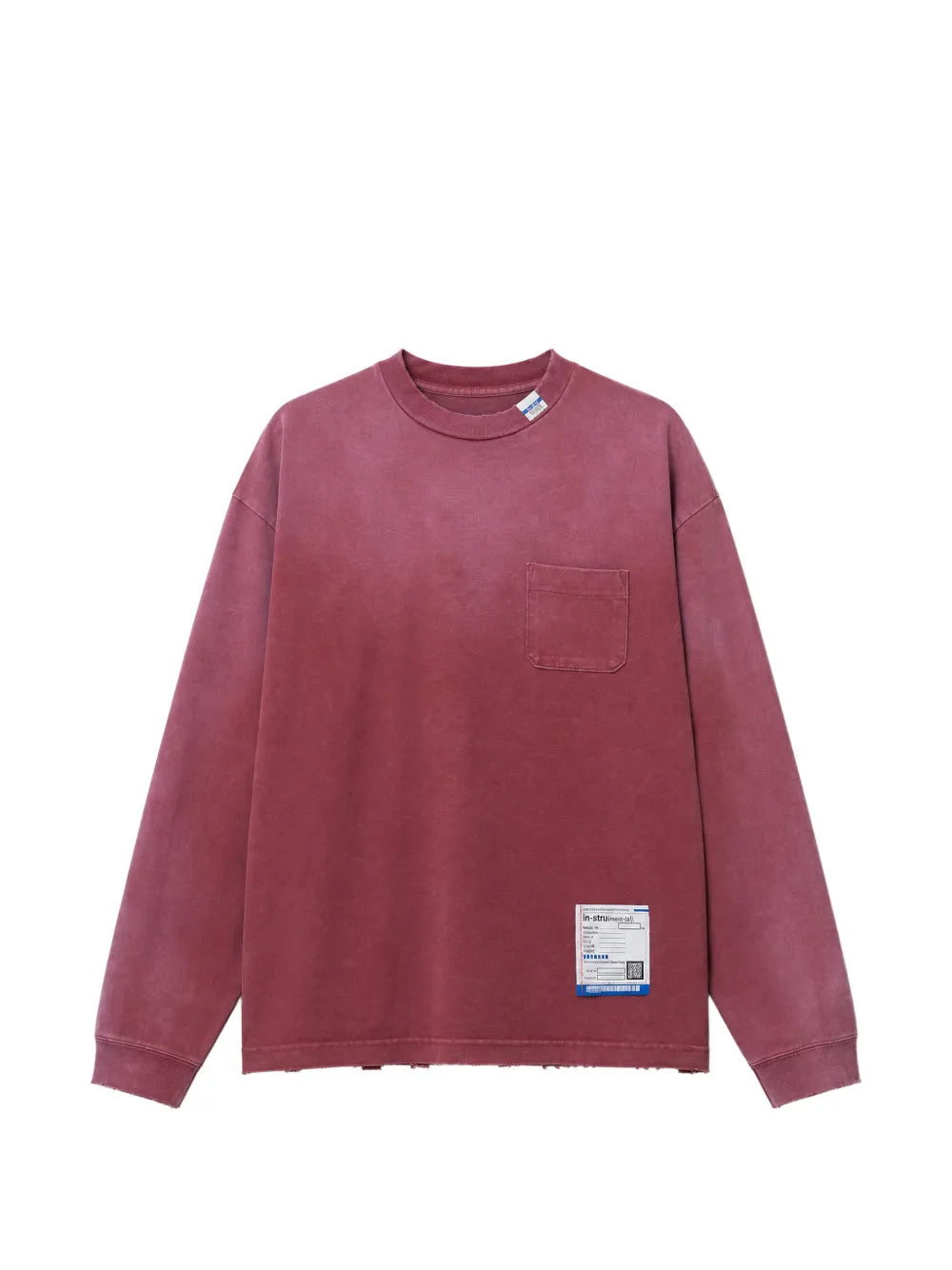 sun-faded like distressed long-sleeve T-shirt