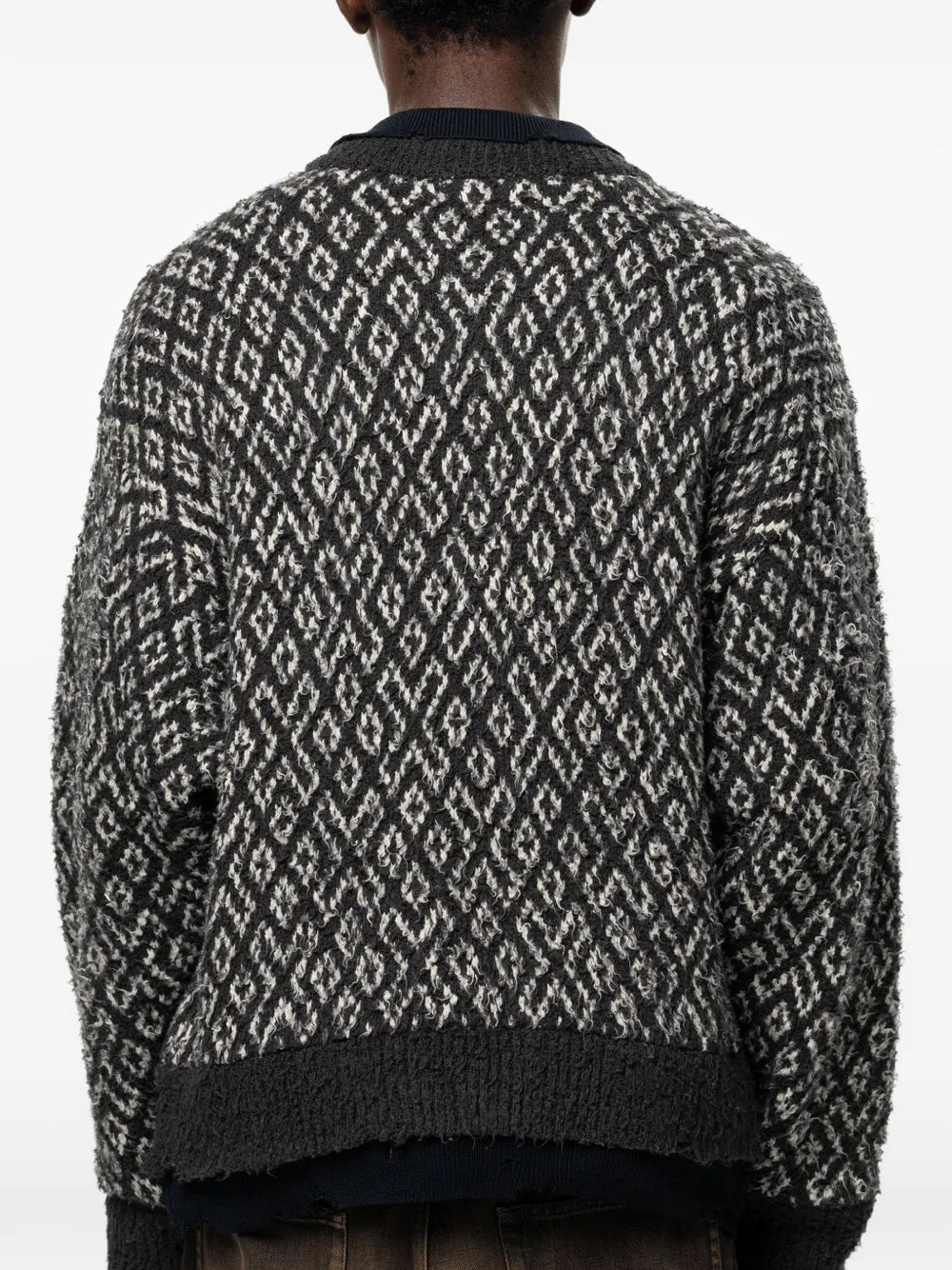 layered knit sweater