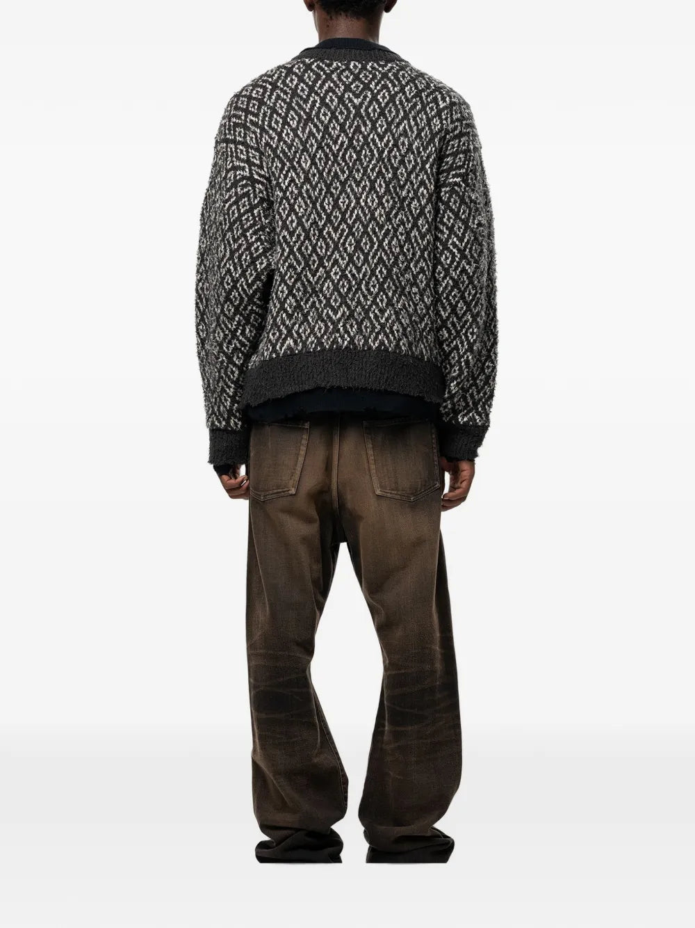 layered knit sweater