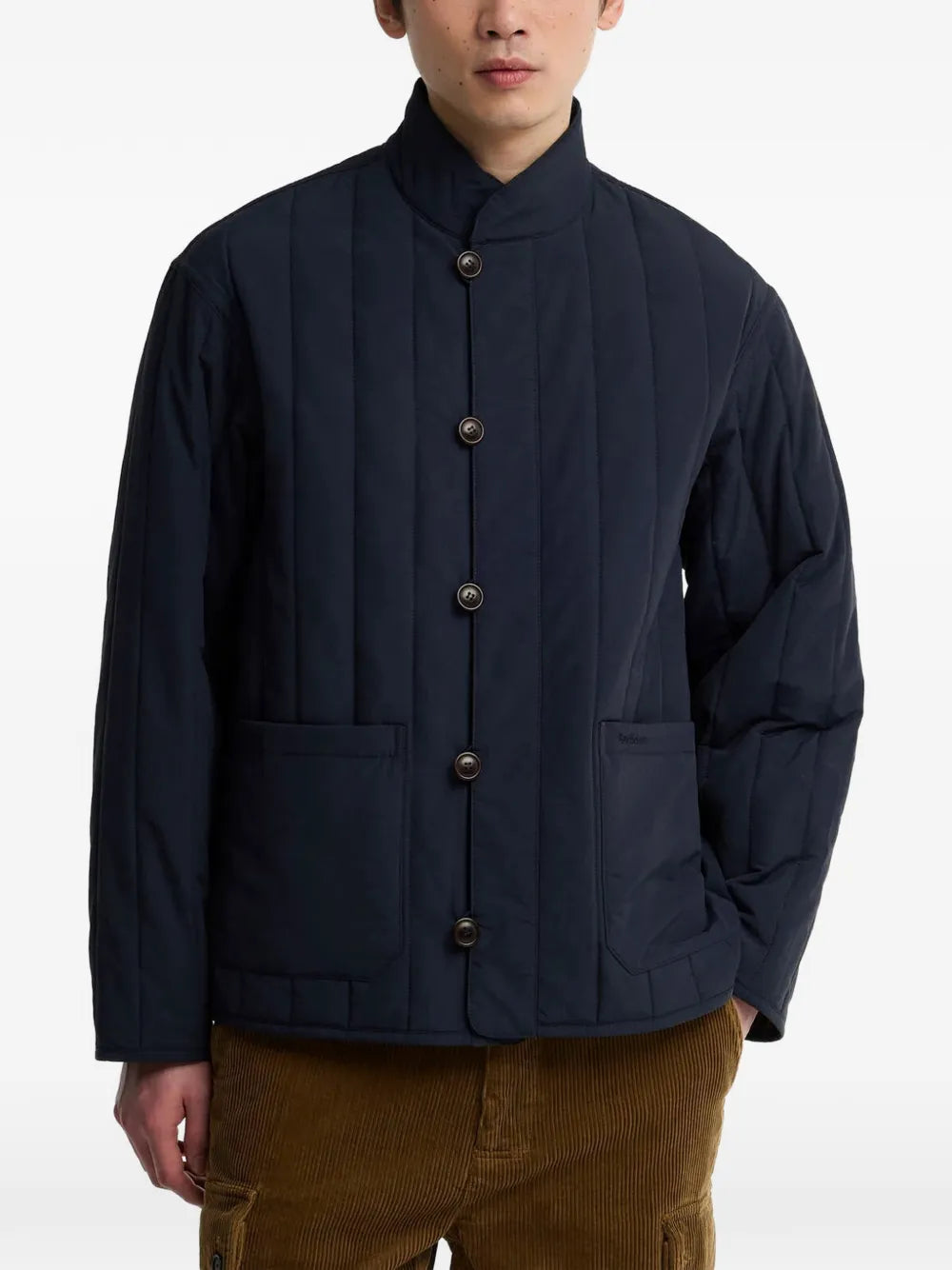 quilted high-neck jacket