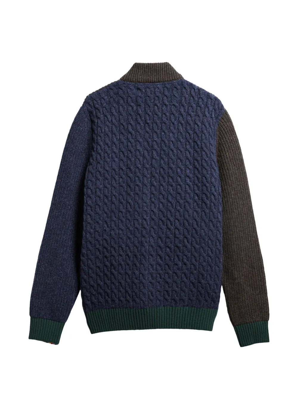 x Paul Smith Gamefair cable-knit zip-up cardigan