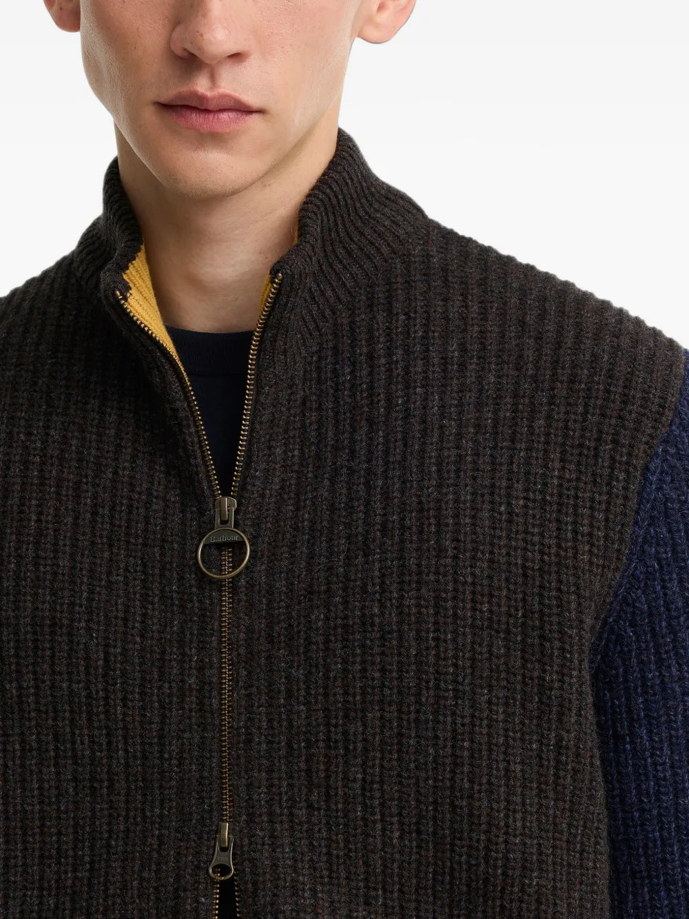 x Paul Smith Gamefair cable-knit zip-up cardigan