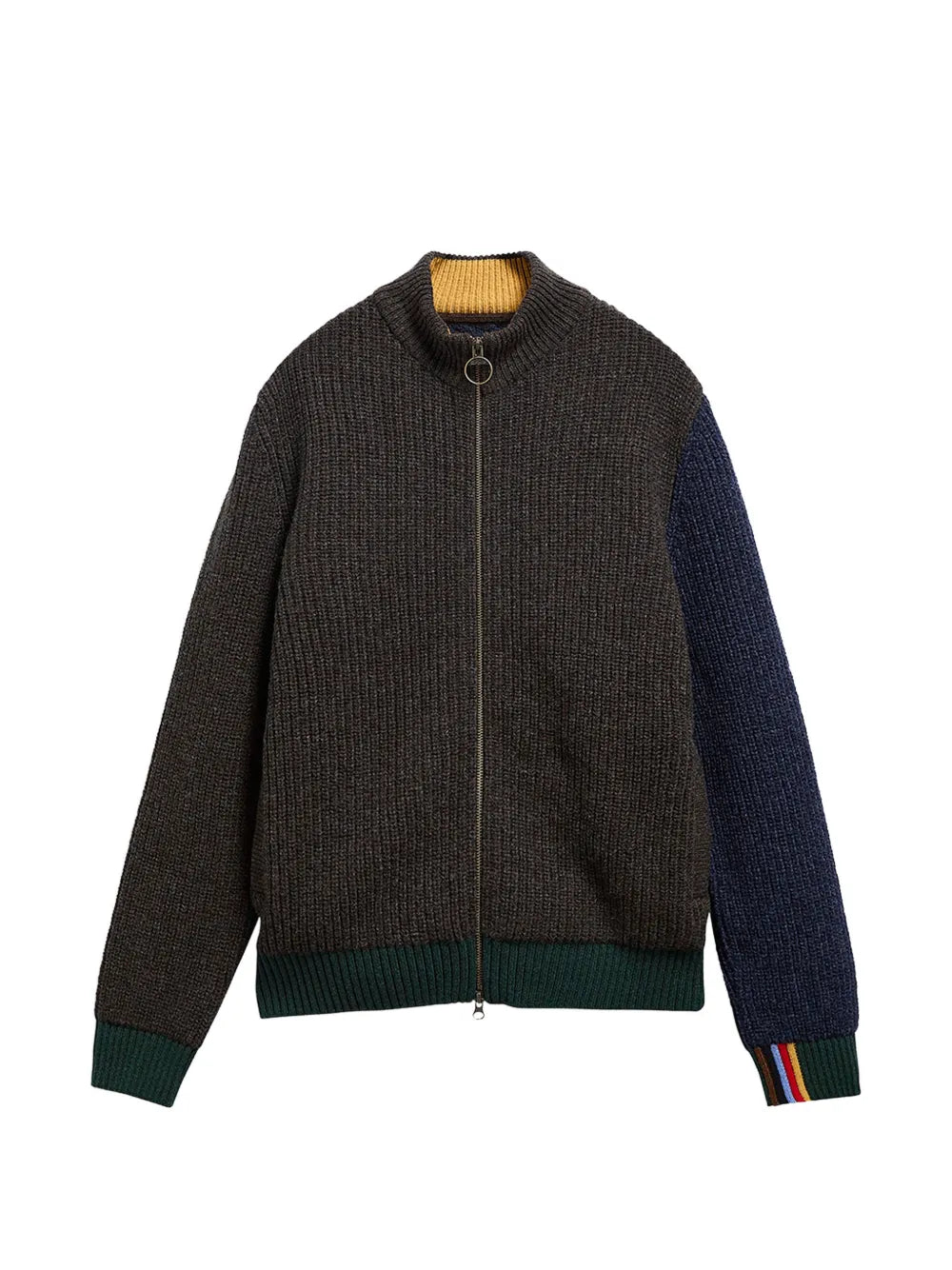 x Paul Smith Gamefair cable-knit zip-up cardigan