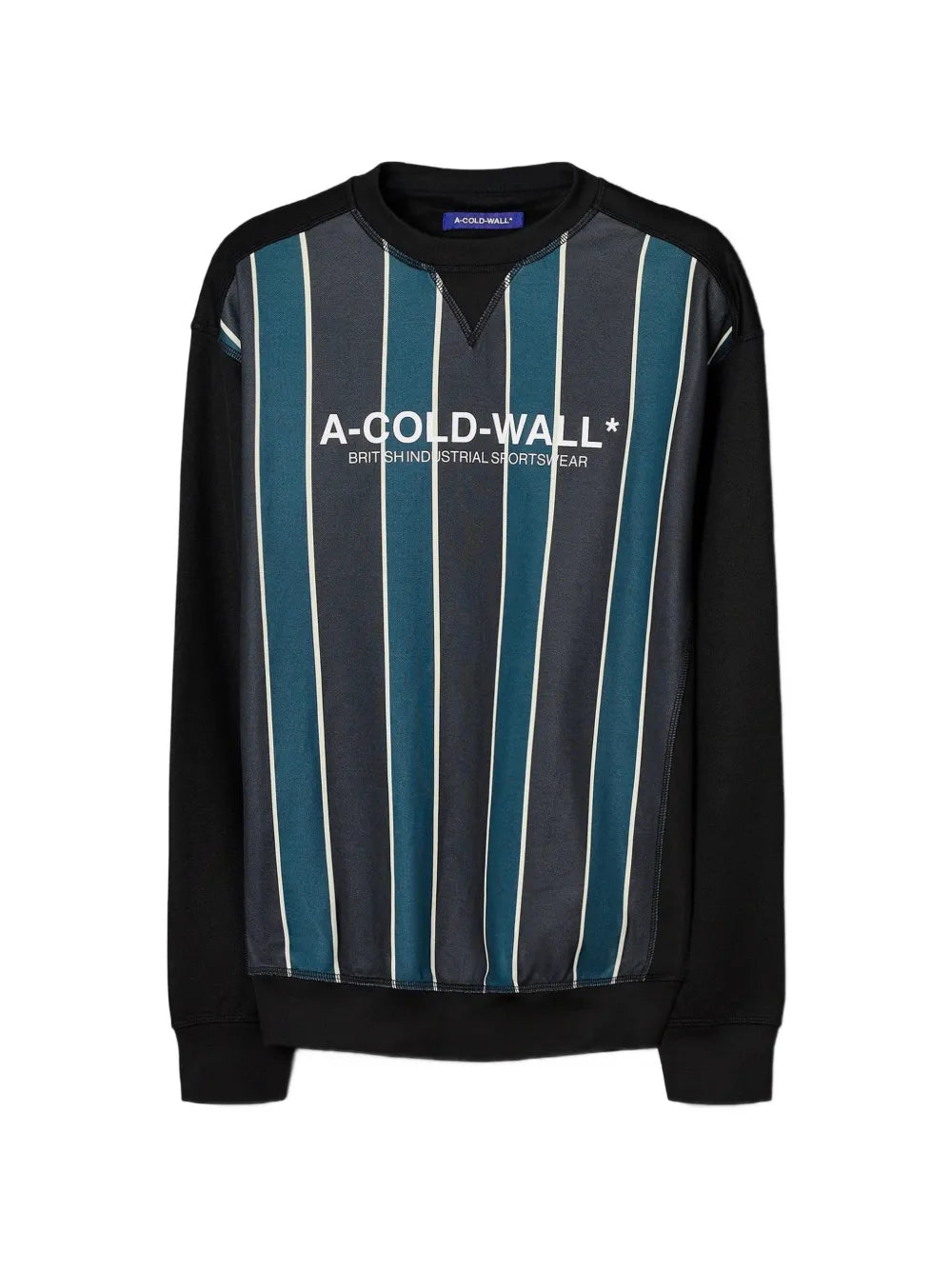 striped logo-print sweater