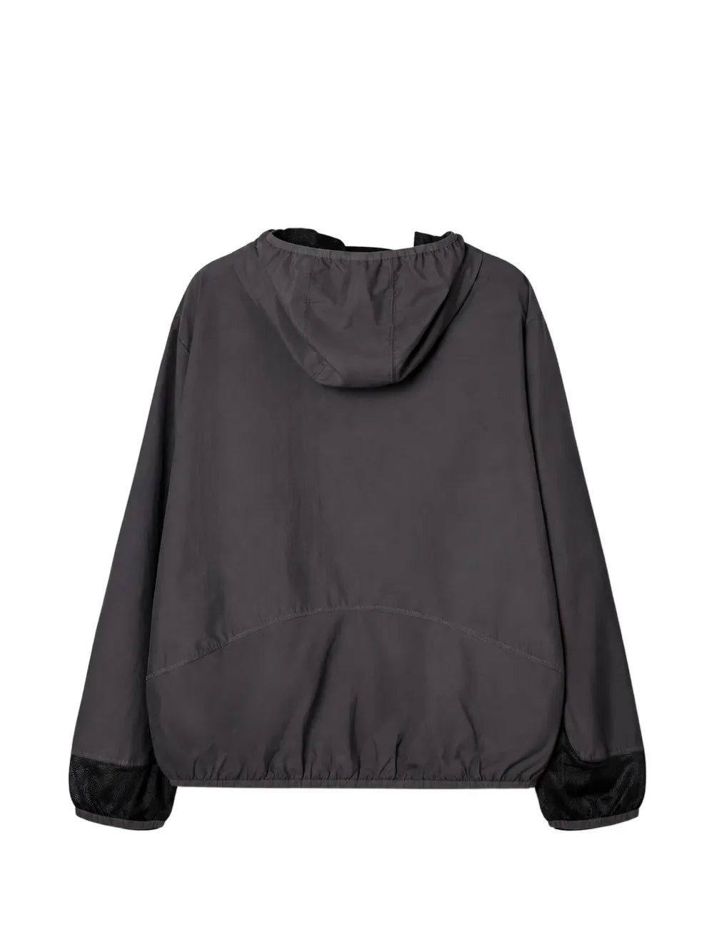 logo-print mesh-panel jacket