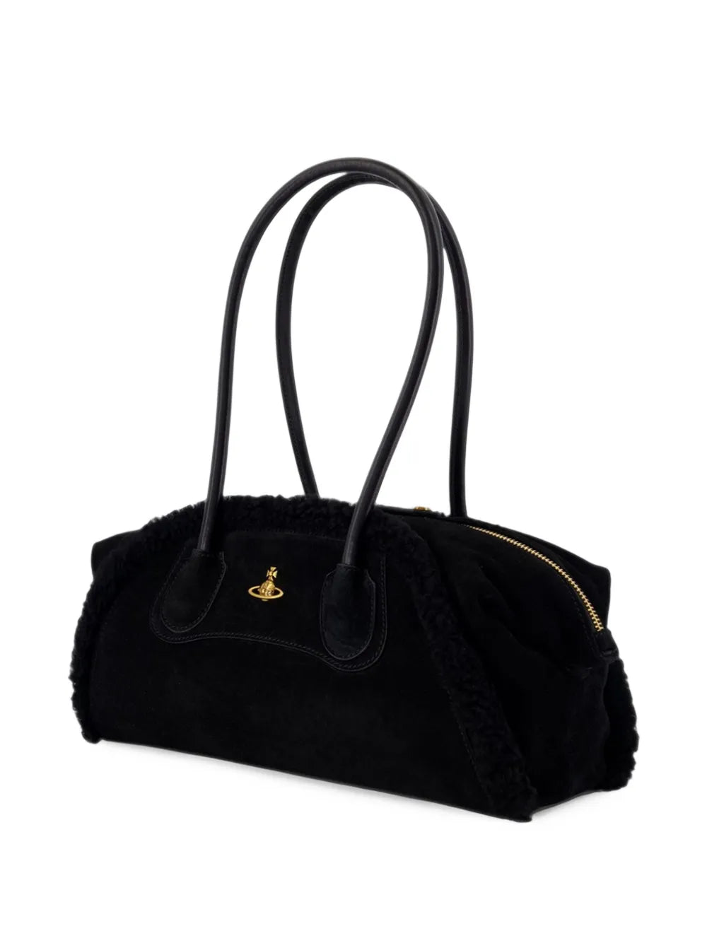 small Shirley shearling shoulder bag