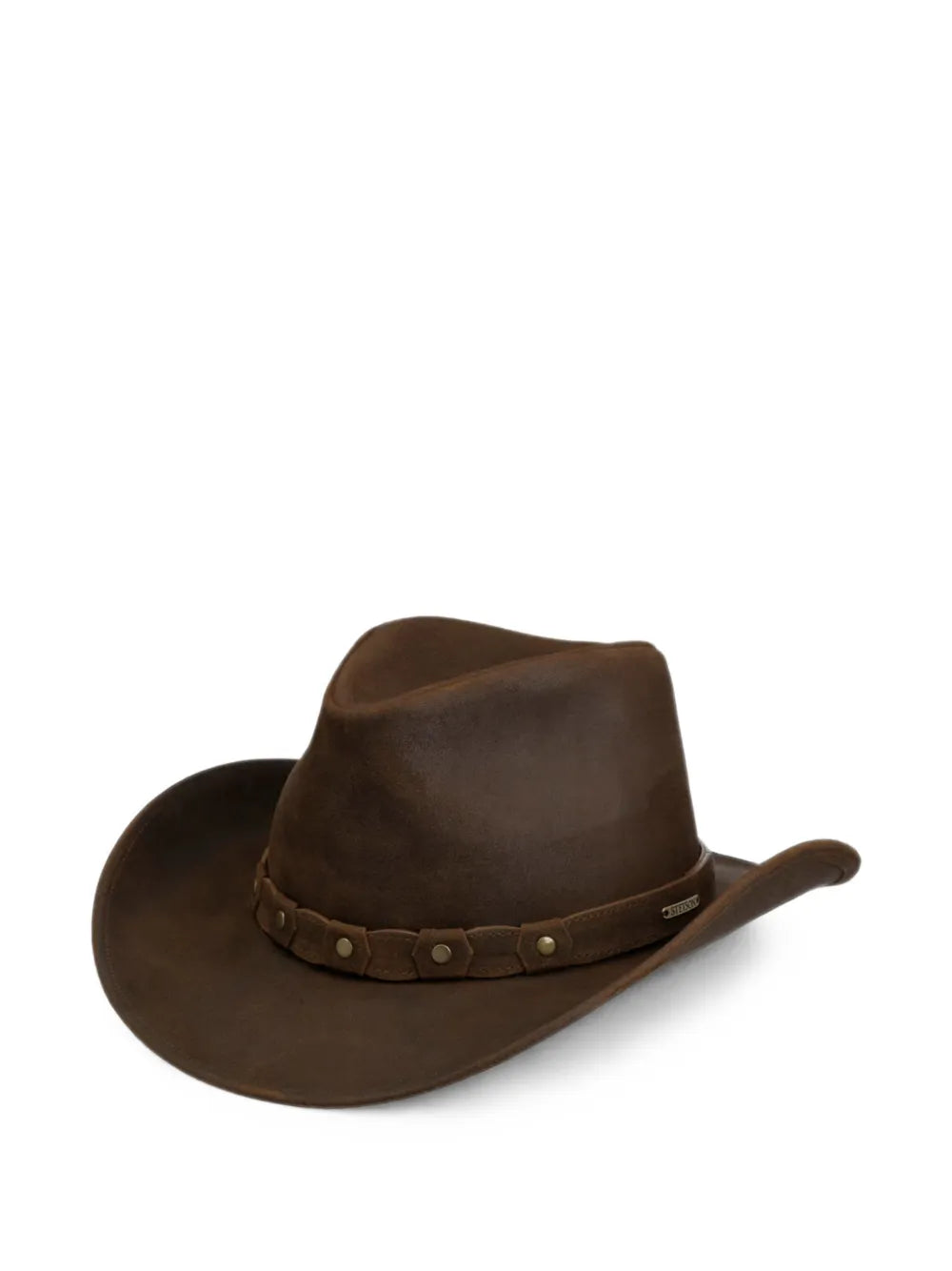 leather cowboy hat