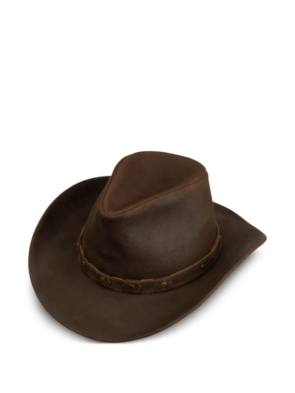 leather cowboy hat