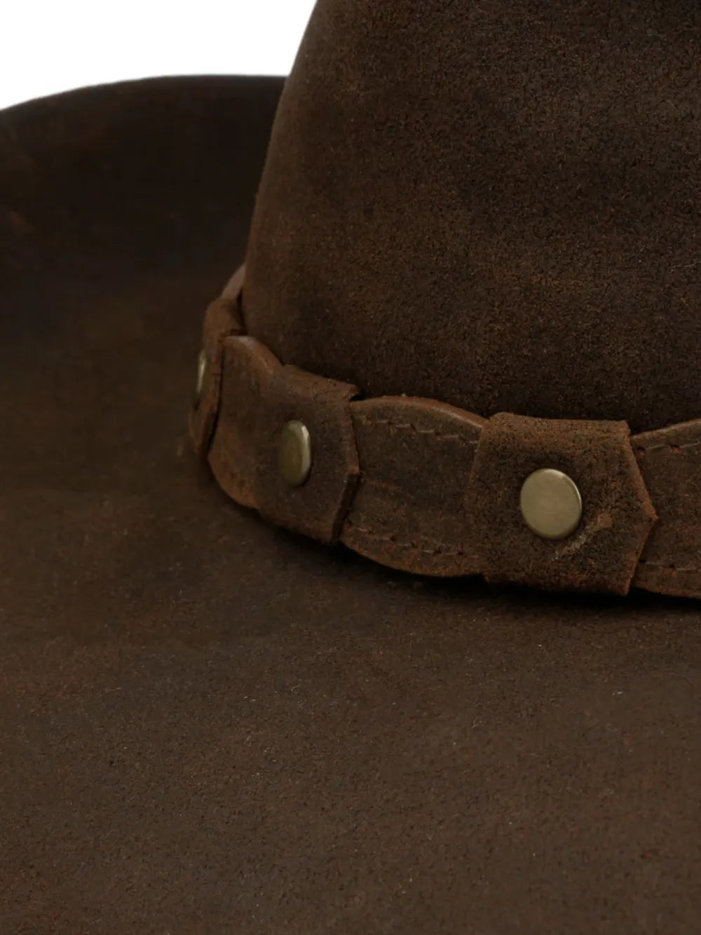 leather cowboy hat