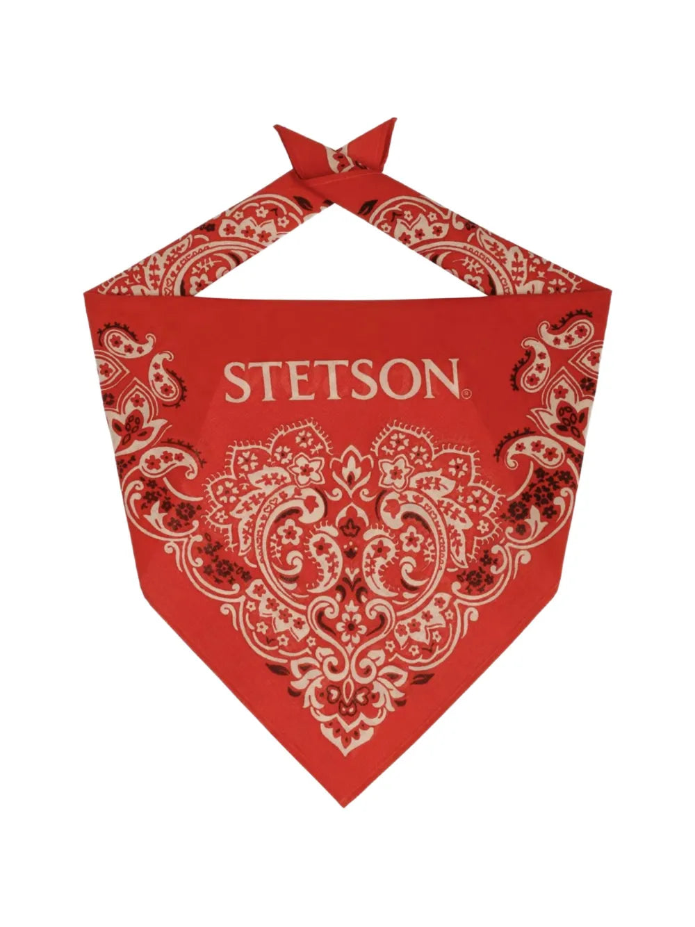 paisley-print cotton scarf
