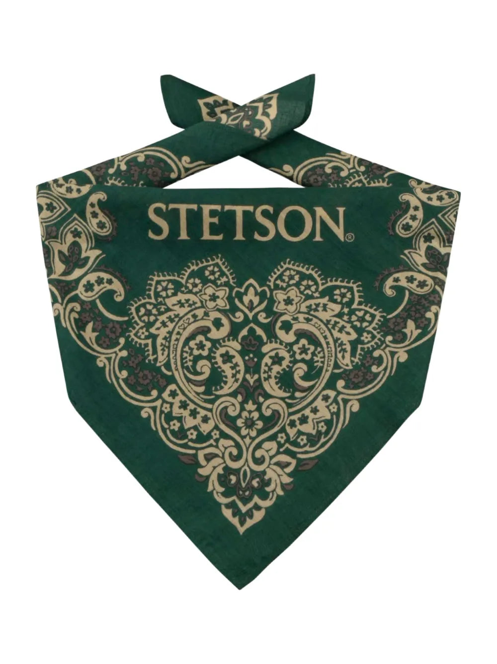 paisley-print logo-print scarf