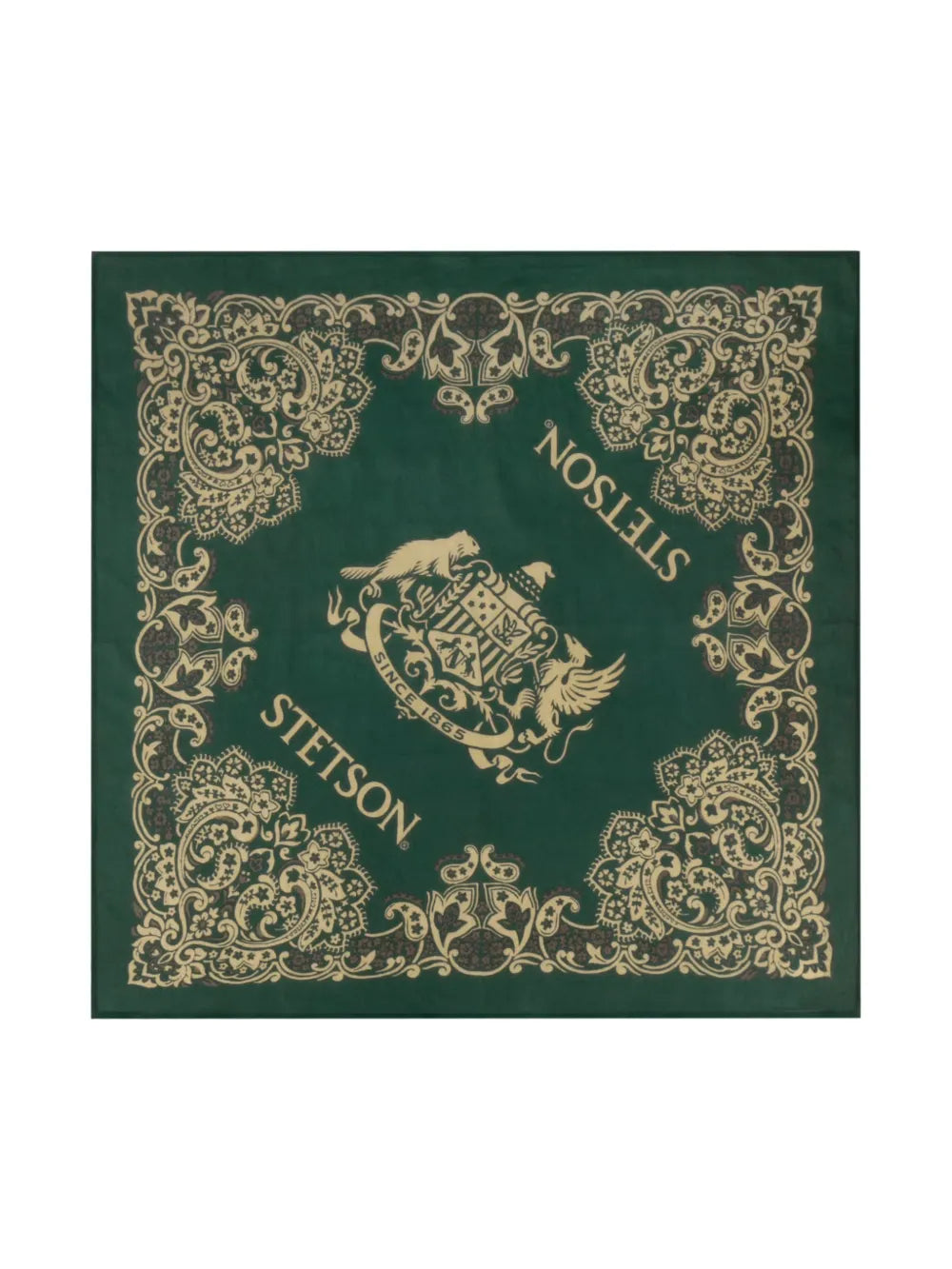 paisley-print logo-print scarf