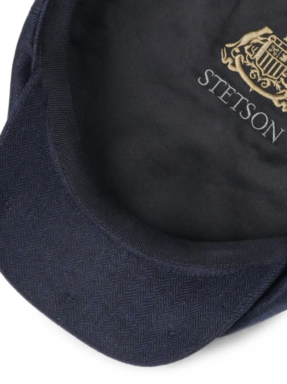 herringbone wool flat cap