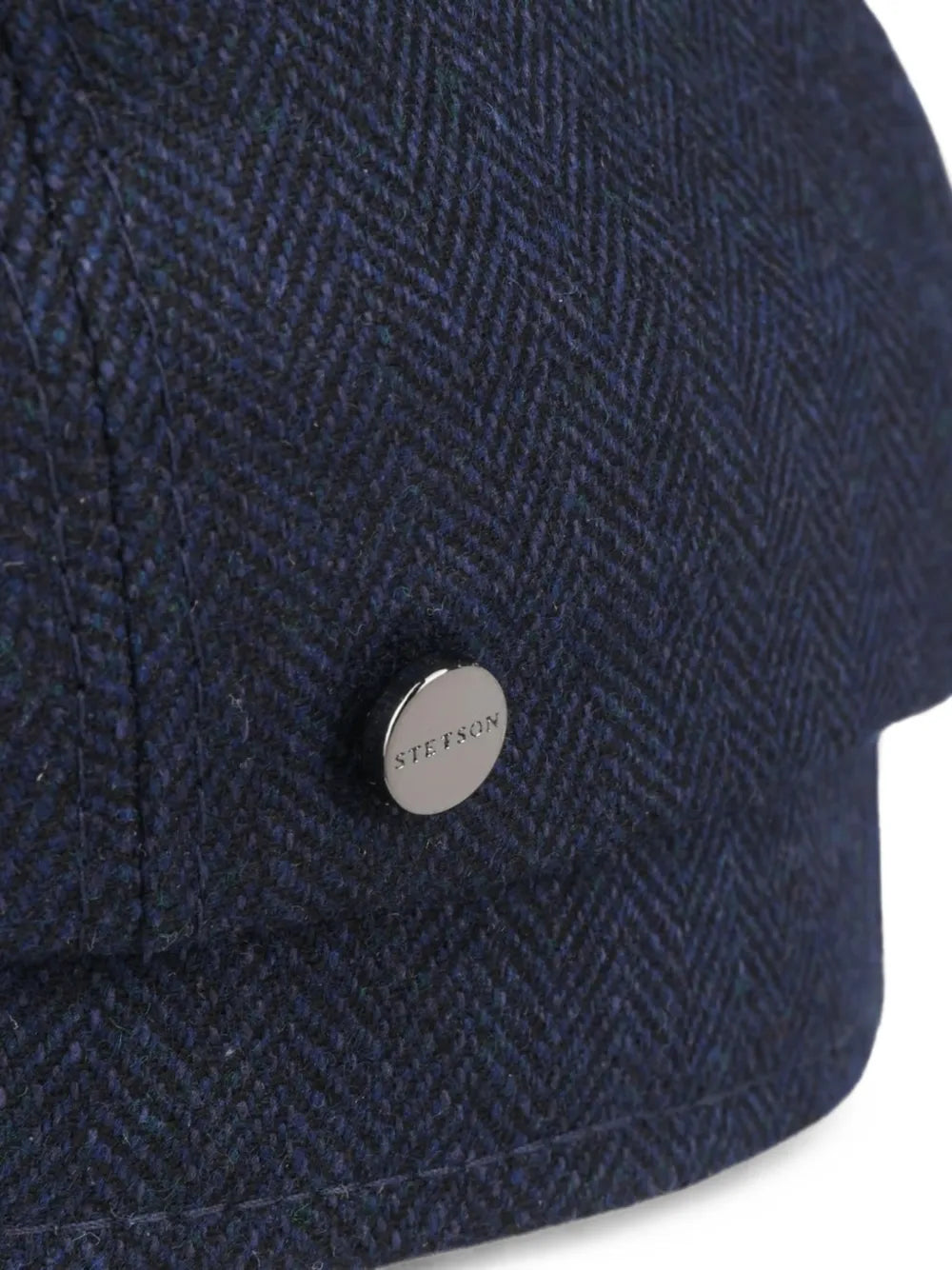 herringbone wool flat cap
