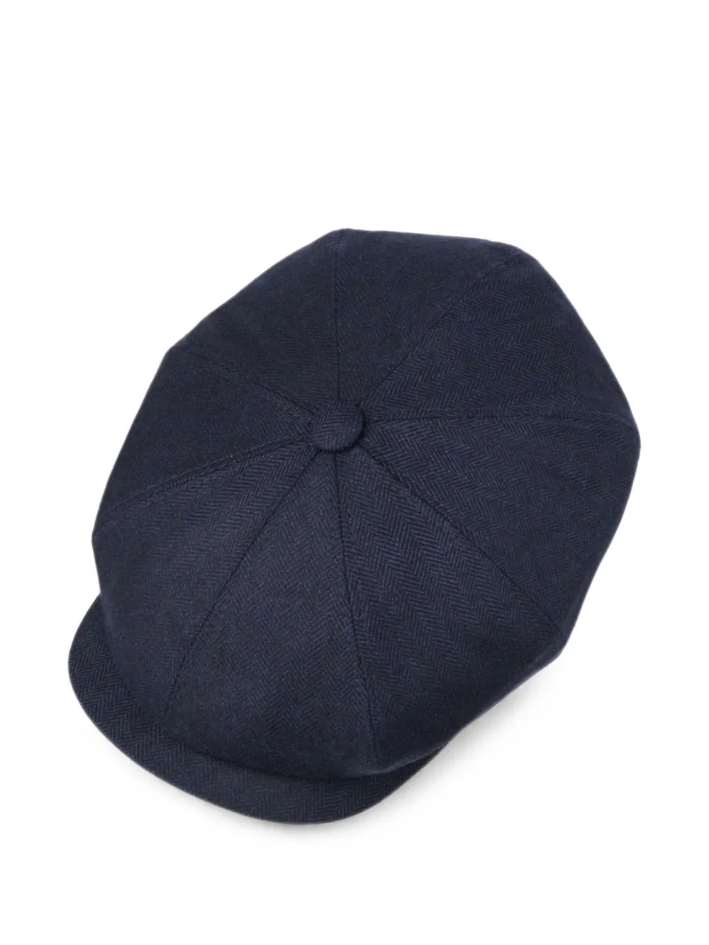 herringbone wool flat cap