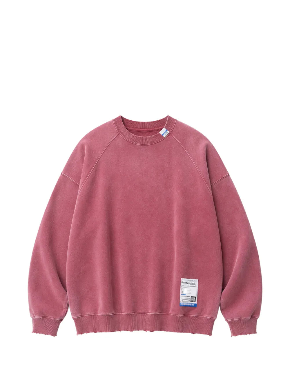Sun faded like distressed sweatshirt