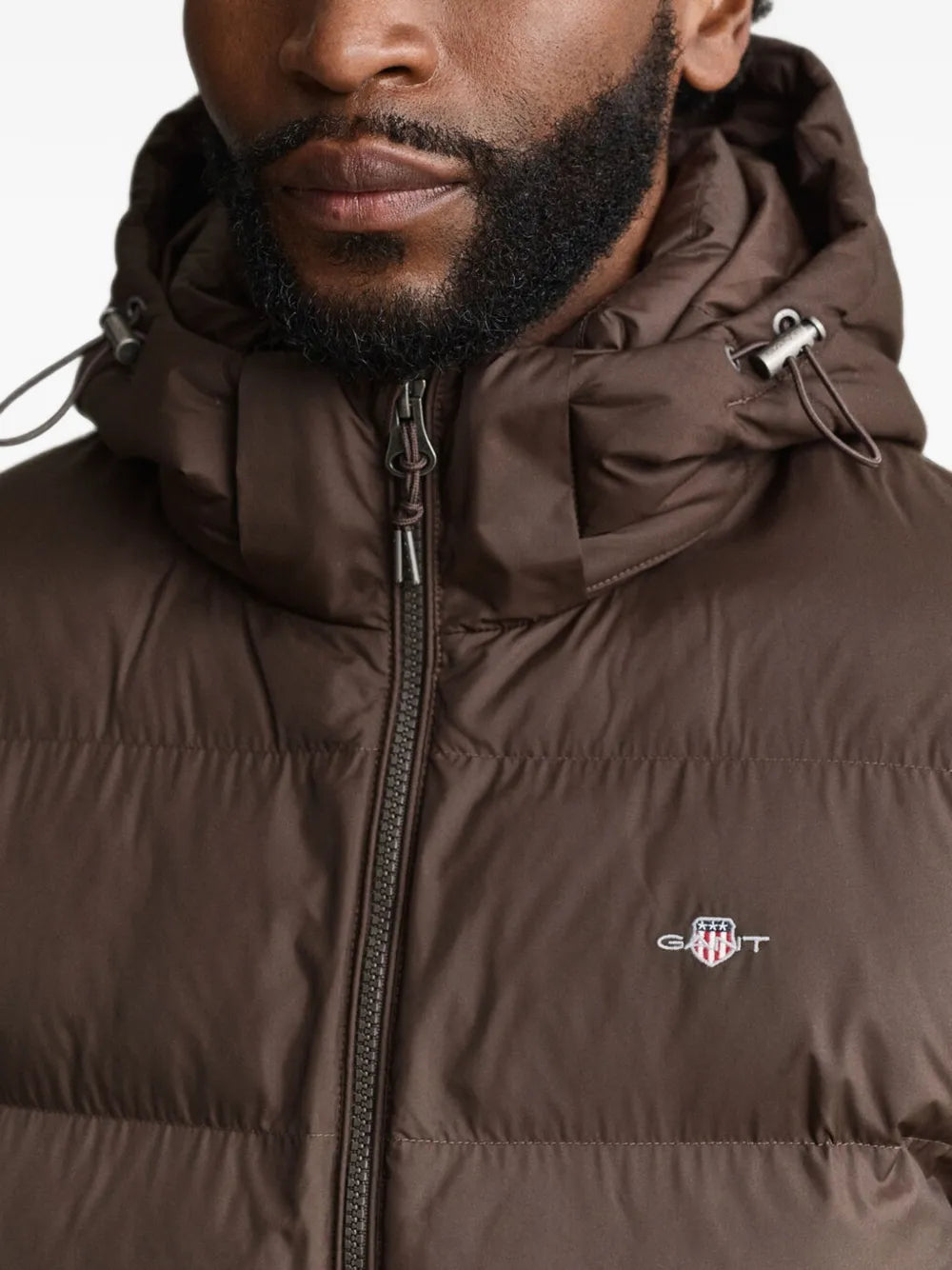 hooded padded jacket