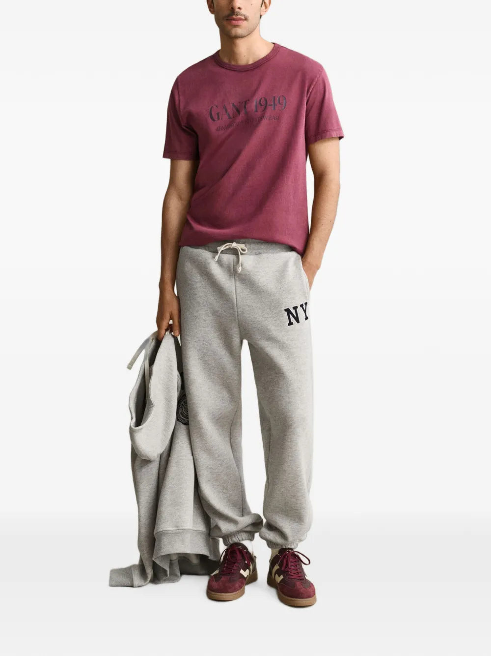logo-patch track pants