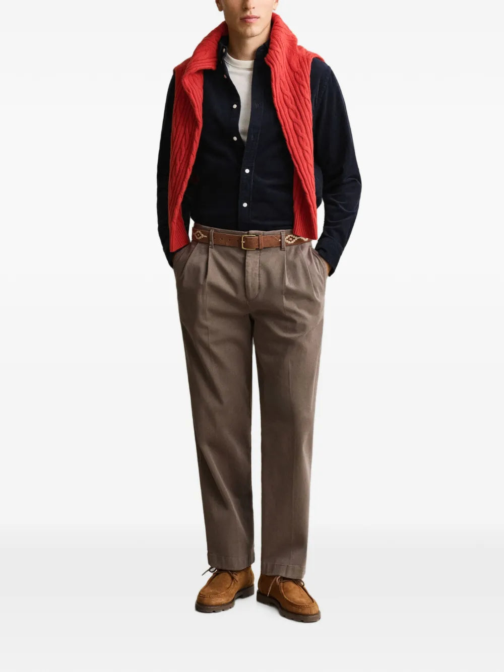 corduroy button-down shirt