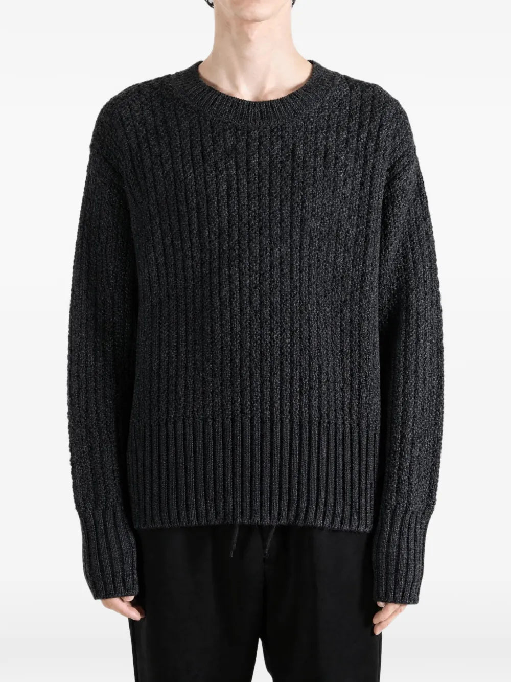 Lot.525 ribbed-knit crew-neck sweater