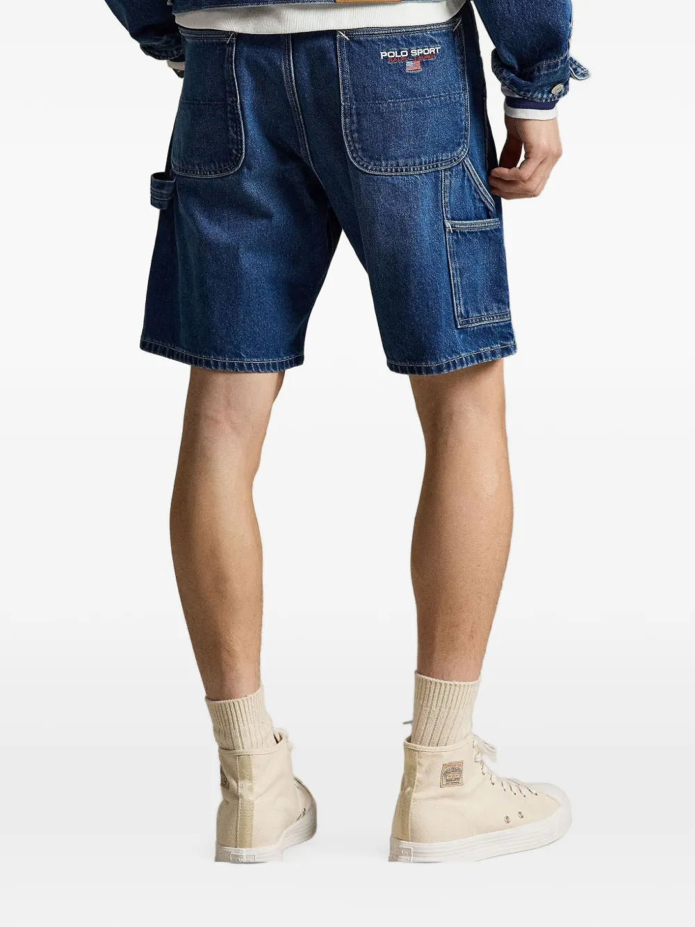 logo-embroidered carpenter shorts