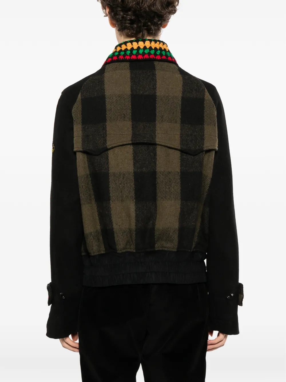 logo-embroidered jacket 