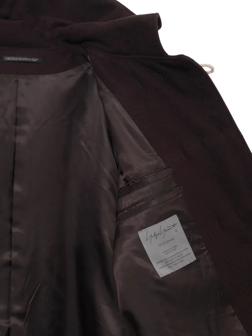 toggle-fastening hooded coat