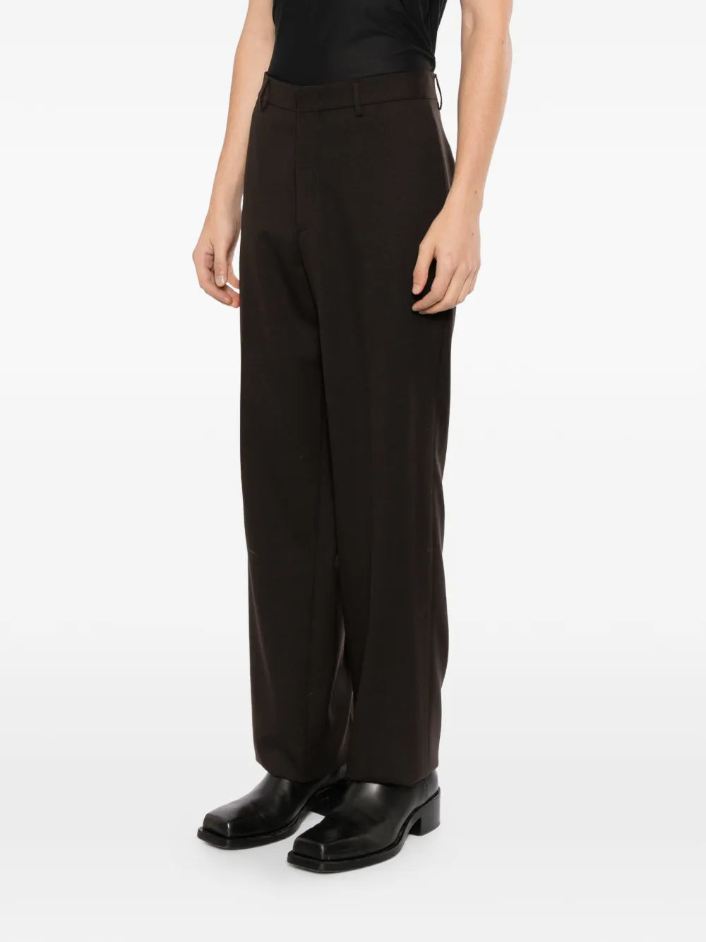 straight-leg tailored trousers 