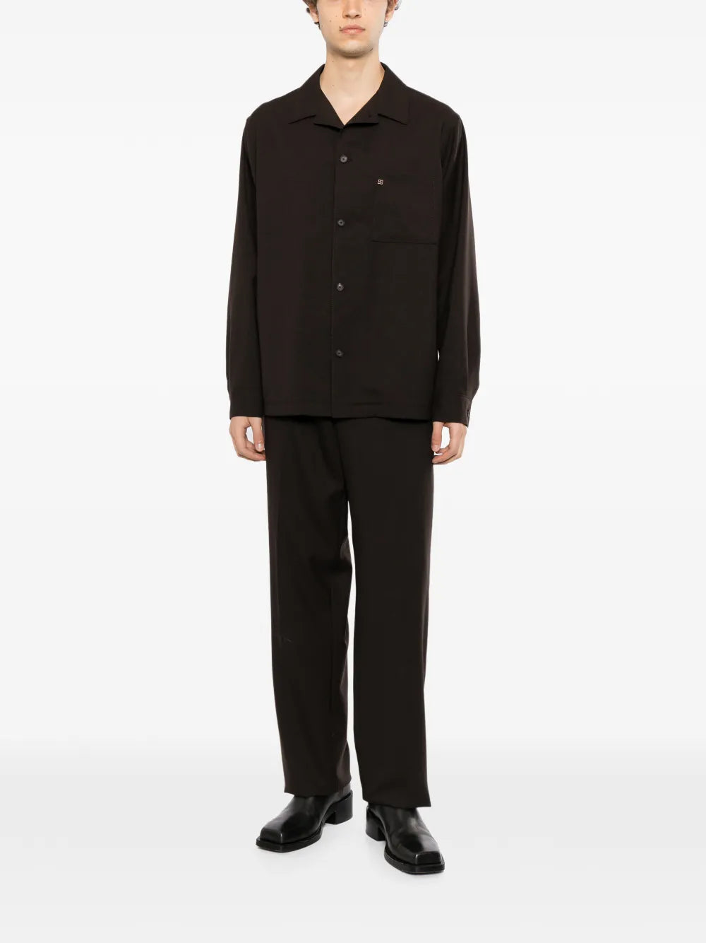 straight-leg tailored trousers 