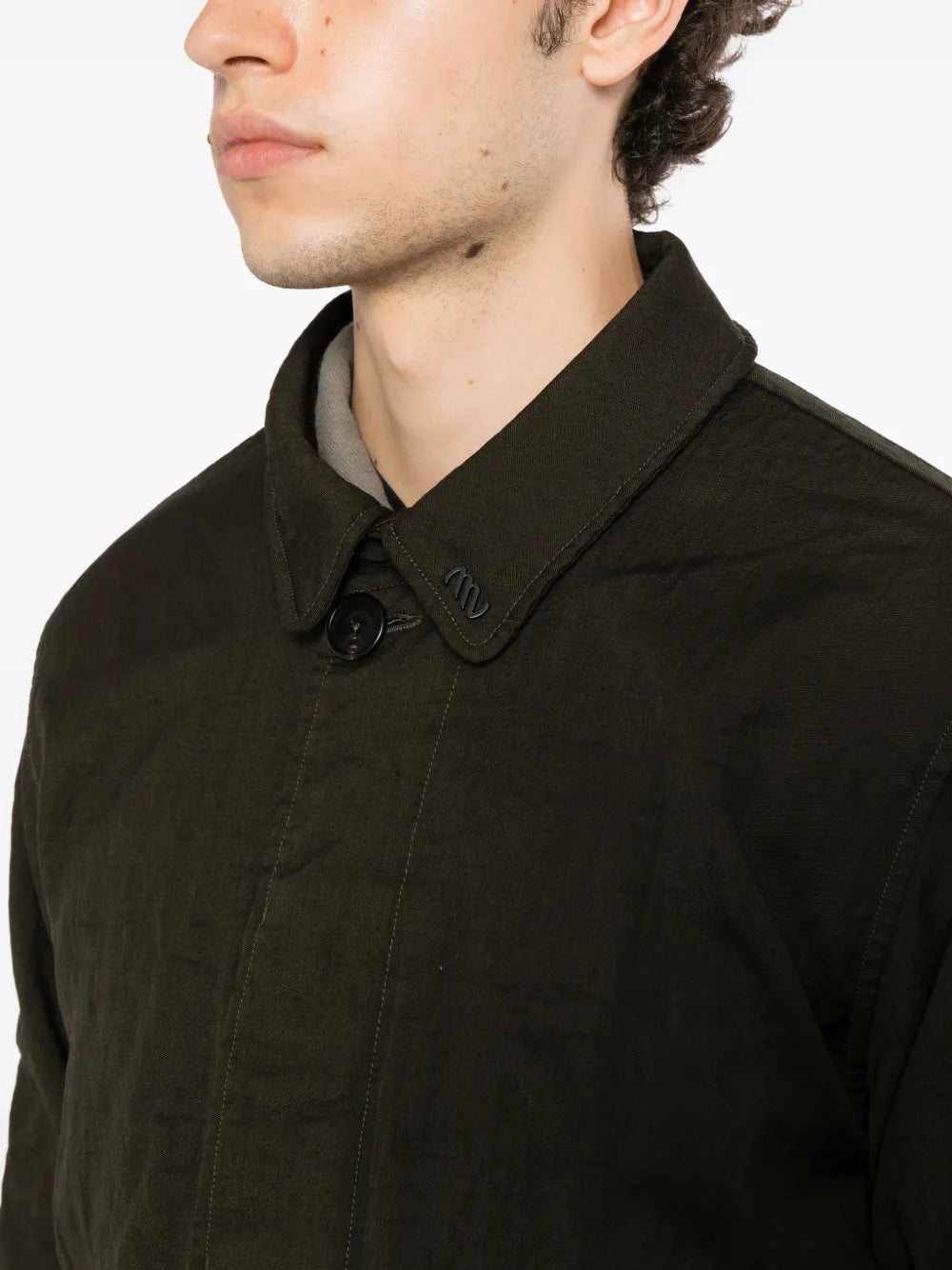 logo-patch coat 
