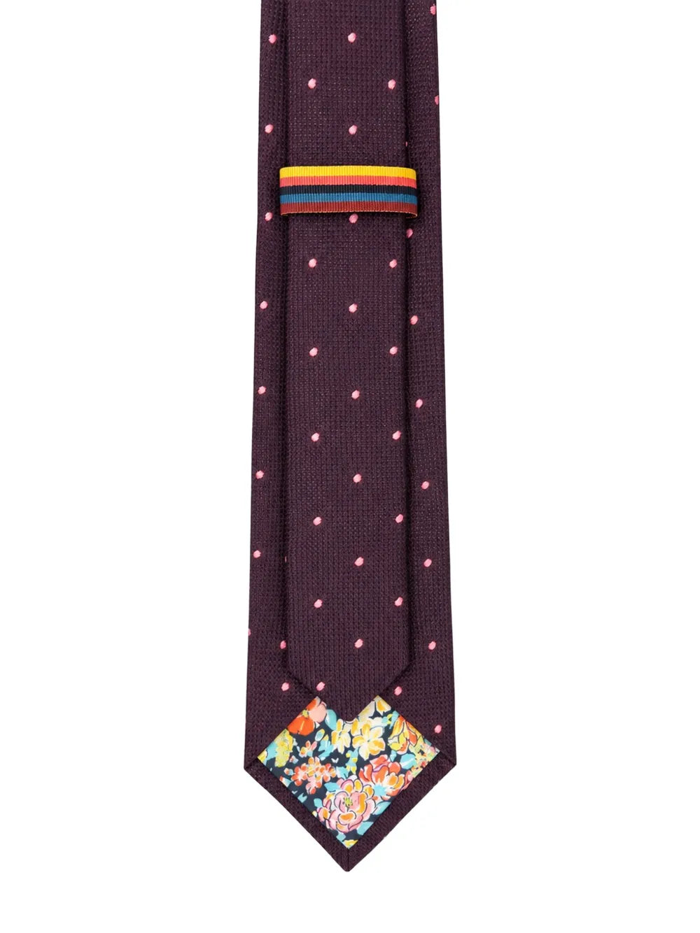 polka-dot silk tie